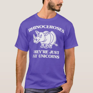 Camiseta Rinocerontes Eles são apenas unicórnios gordos eng