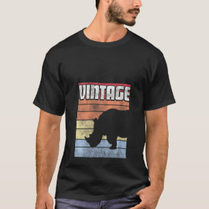 Camiseta Rinocerontes Rinocerontes Mulheres Estilo Retroati