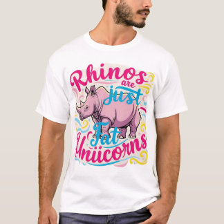 Camiseta Rinocerontes são apenas unicórnios gordos