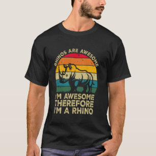 Camiseta Rinocerontes São Incríveis. Eu Sou Incrível Portan