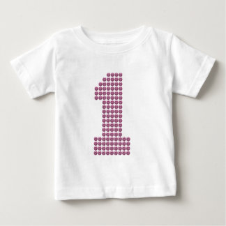 Camiseta Rinotraqueíte Impressa Rinestone Primeiro Aniversá