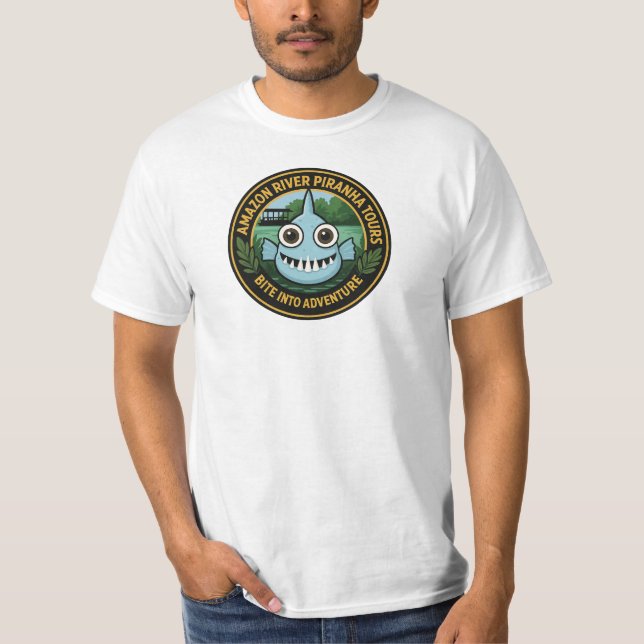 Camiseta Rio Amazon Piranha Tours (Frente)