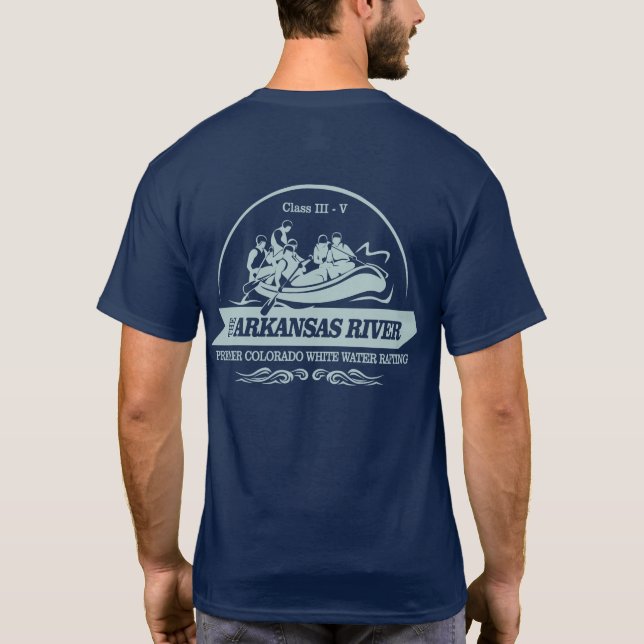 Camiseta Rio Arkansas (rafting2) (Verso)