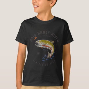 Camiseta Rio Bois Brule Wisconsin Fly Fishing Lembrança Bo