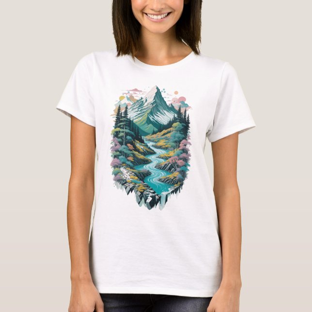 Camiseta Rio das montanhas (Frente)