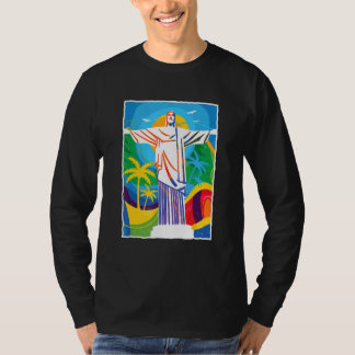 Camiseta Rio de Janeiro Cristo Redentor a Statue of Christ