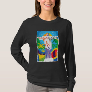 Camiseta Rio de Janeiro Cristo Redentor uma estátua de Cris