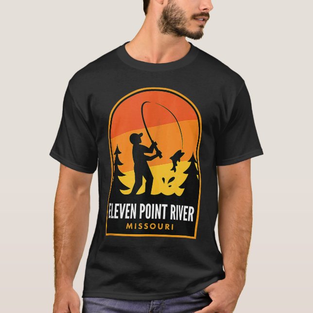 Camiseta Rio Eleven Point Missouri Pesca (Frente)