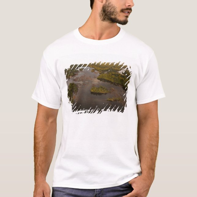 Camiseta Rio Essequibo, o rio mais longo da Guiana, e 4 (Frente)