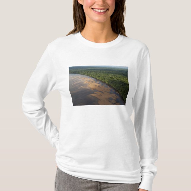 Camiseta Rio Essequibo, rio mais longo da Guiana, e 3 (Frente)