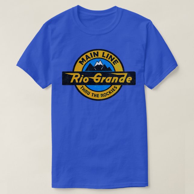 Camiseta Rio Grande D amp RGW Denver e Rio Grande Oeste (Frente do Design)