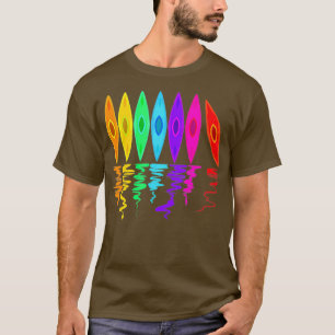 Camiseta Rio Kayaking Gift para o Barco do Lago Kayak