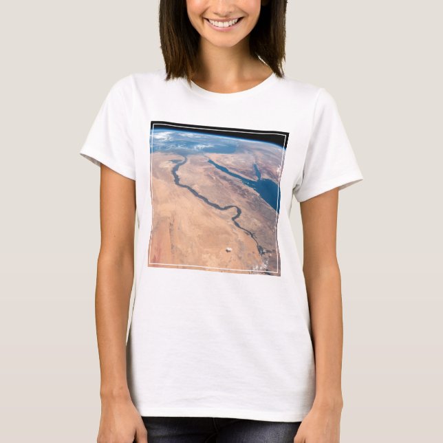 Camiseta Rio Nilo, Mar Vermelho E Mar Mediterrâneo. (Frente)