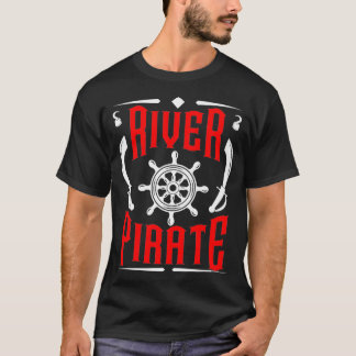Camiseta Rio Pirate Funny Kayaking Kayaker — Presente de Pe