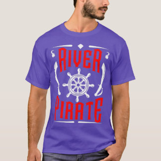 Camiseta Rio Pirate Funny Kayaking Kayaker — Presente de Pe