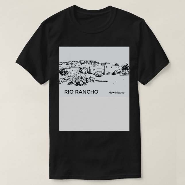 Camiseta Rio Rancho Novo México (Frente do Design)