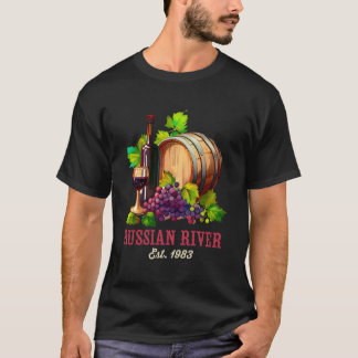Camiseta Rio Russo Sonoma California Vineyard Vintage W
