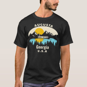 Camiseta Rio Sunset de Montanha Augusta Georgia Souvenir