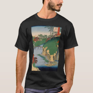 Camiseta Rio Waterfall Vintage Ukiyo-e Arte Japonesa
