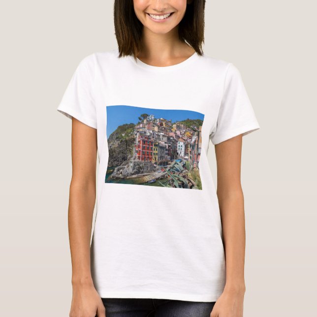Camiseta Riomaggiore Cinque Terre Liguria Itália (Frente)