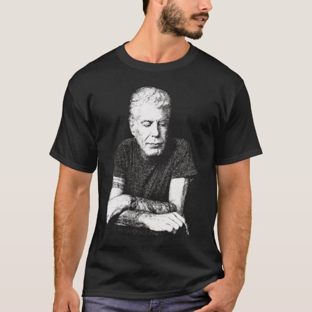 Camiseta Rip Anthony Bourdain Essential  (Frente)