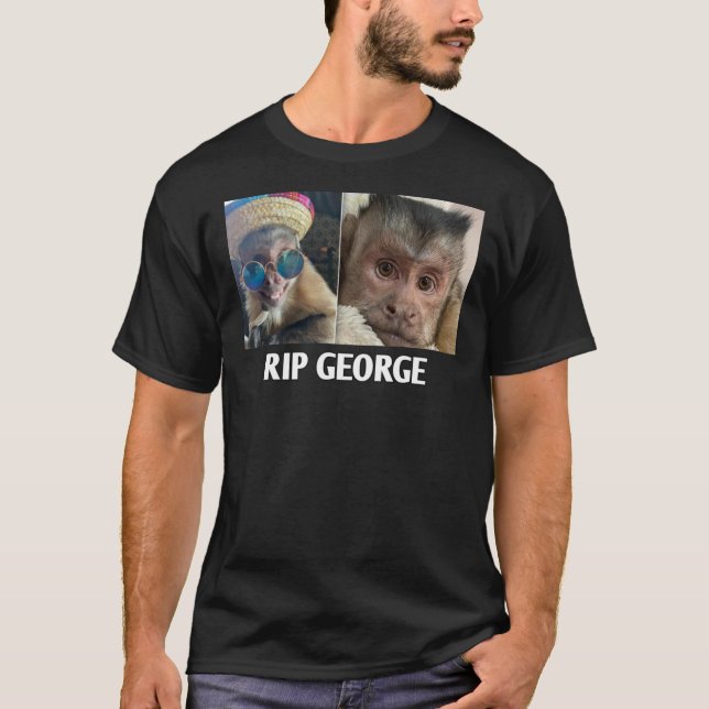 CAMISETA RIP GEORGE O MACACO DE TIK TOK (Frente)