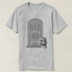 Camiseta RIP Halloween Aqui Mora Fred Tombstone T2