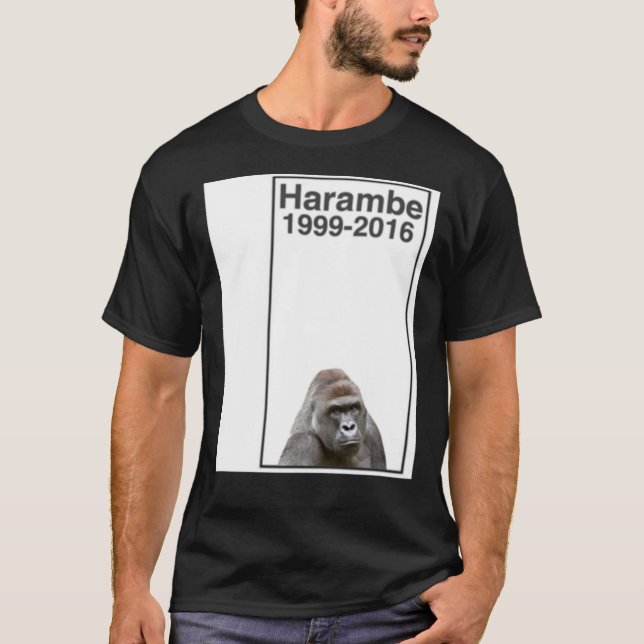 Camiseta Rip Harambe 1999-2016   (Frente)