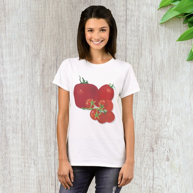 Camiseta Ripe Tomates Vermelhos (Criador carregado)