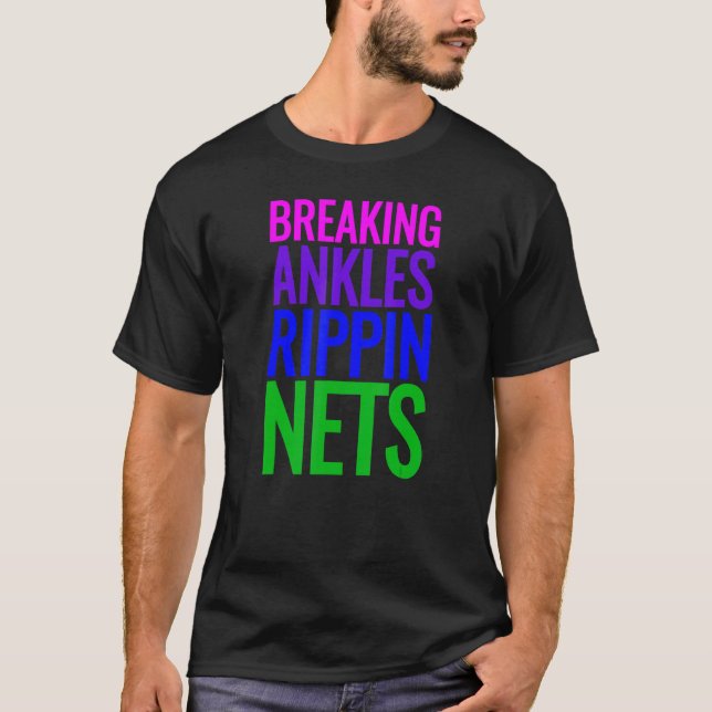 Camiseta Rippin Nets De Ankles De Basquete (Frente)