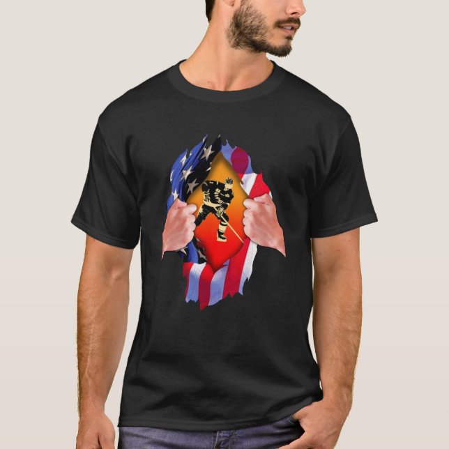 Camiseta Rips USA Flag Hockey Player Legal Gce Sports Refe (Frente)