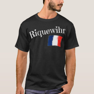 Camiseta Riquewihr França Bandeira Cidade Francesa de Rique