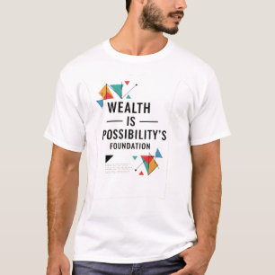 Camiseta Riqueza é a Fundação de Possibilidade