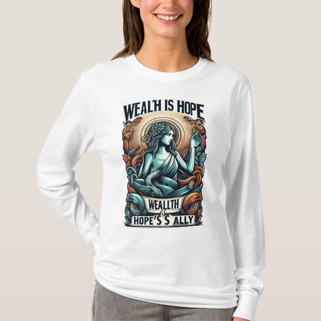 Camiseta Riqueza é Ally da Esperança (Frente)
