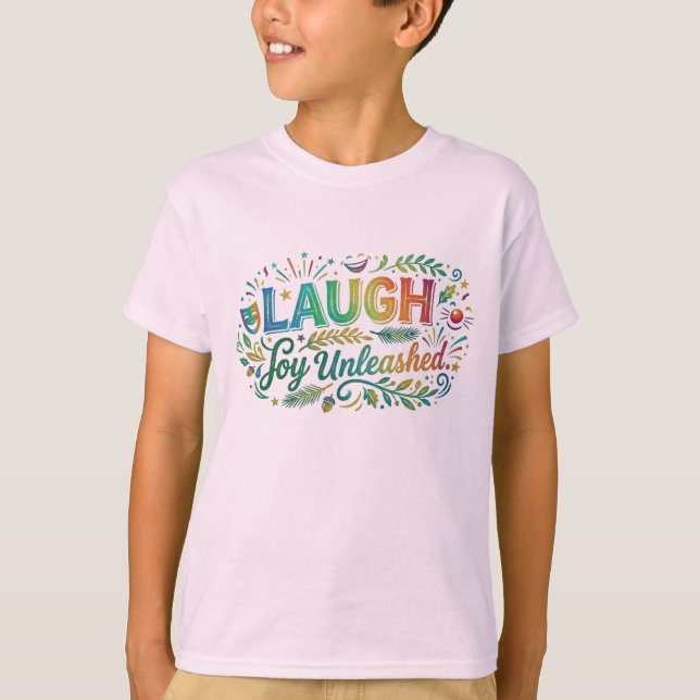 Camiseta Rir Alegria Desperta (Frente)