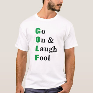 Camiseta Rir De Golfe Engraçado