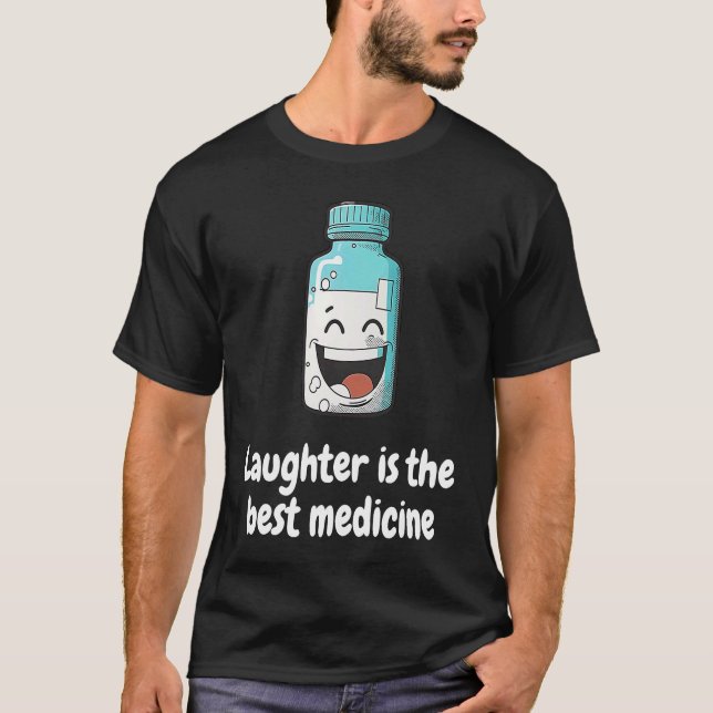 Camiseta Rir é o melhor remédio para rir. (Frente)