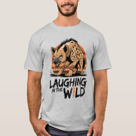 Camiseta Rir no Estilo Tribal Selvagem - Hyena Feroz