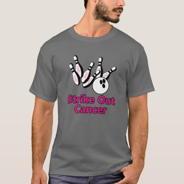 Camiseta Riscar Boliches de Cancer de Mama Pinos Fita Rosa (Frente)
