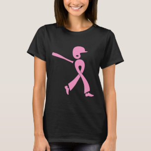 Camiseta Riscar o Cancer da mama Sensibilização Brisas Rosa