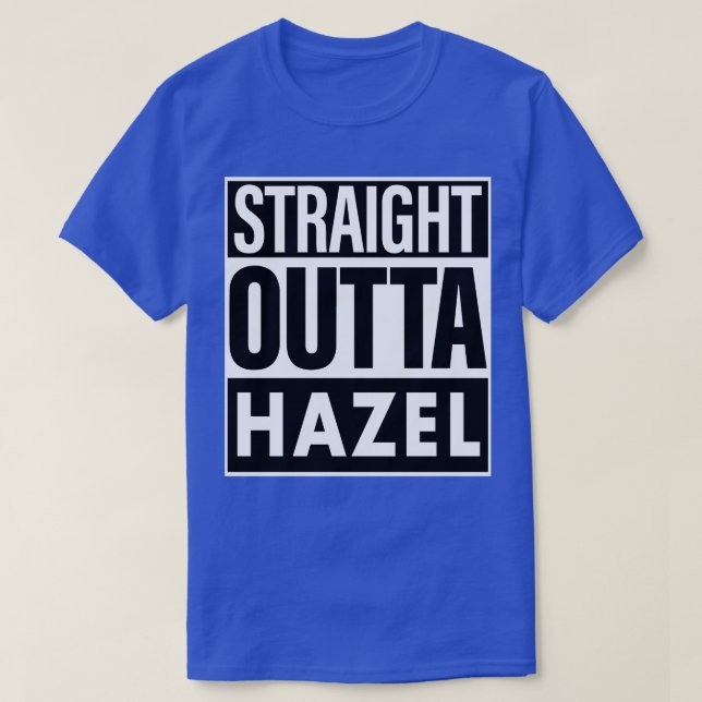 Camiseta Risco de saída do Hetero de nome de Hazel (Frente do Design)
