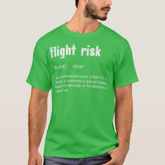 Camiseta Risco de voo para viajantes frequentes Viagem engr