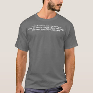 Camiseta Riscos e efeitos secundários 1