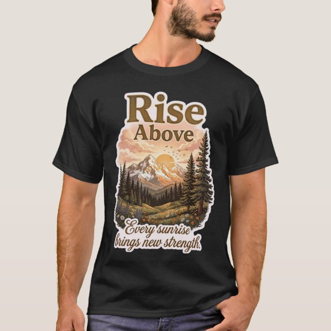 Camiseta Rise Above Adventure (Frente)