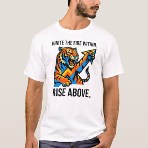 Camiseta Rise Above Tiger – A Força Vem de Dentro