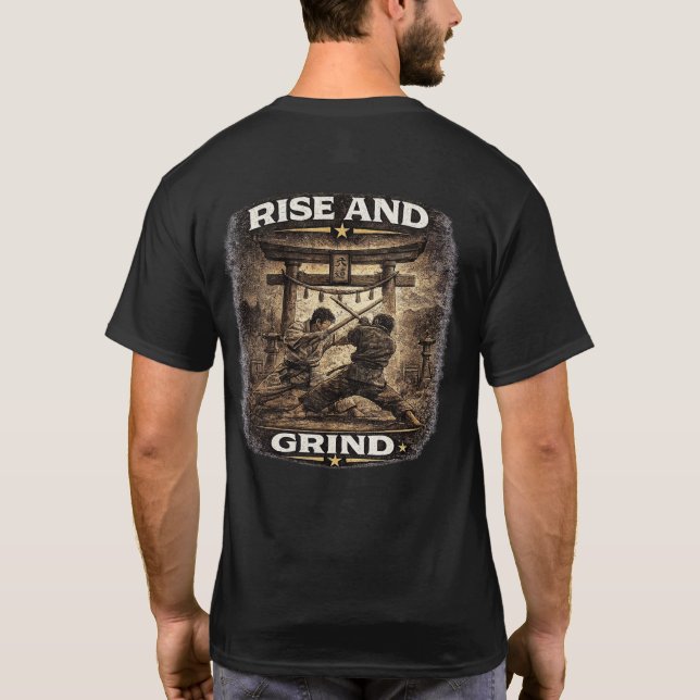 Camiseta Rise and Grind Karate (Verso)