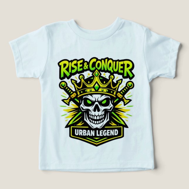 Camiseta Rise & Conquer Urban Legend Tee 👑💀🔥 (Design frontal)