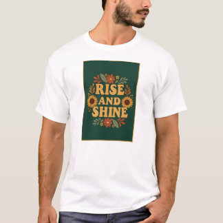 Camiseta Rise e Shine Floral