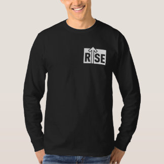 Camiseta Rise Typographic Uplifting Clean Black Shirt