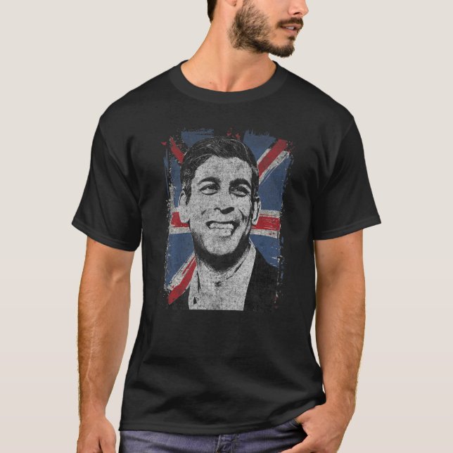 Camiseta Rishi Sunak Primeiro-Ministro britânico Portrait U (Frente)